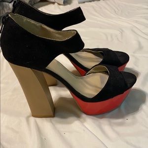 Bershka Faux-Suede Heels
